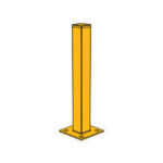 עמוד גדר  1.00מטר