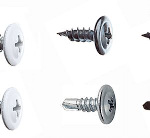 ברגי פח פח לבן 13 ממ-100 יחידות