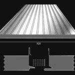 פאנל מבודד לגג 75 ממ שטוח